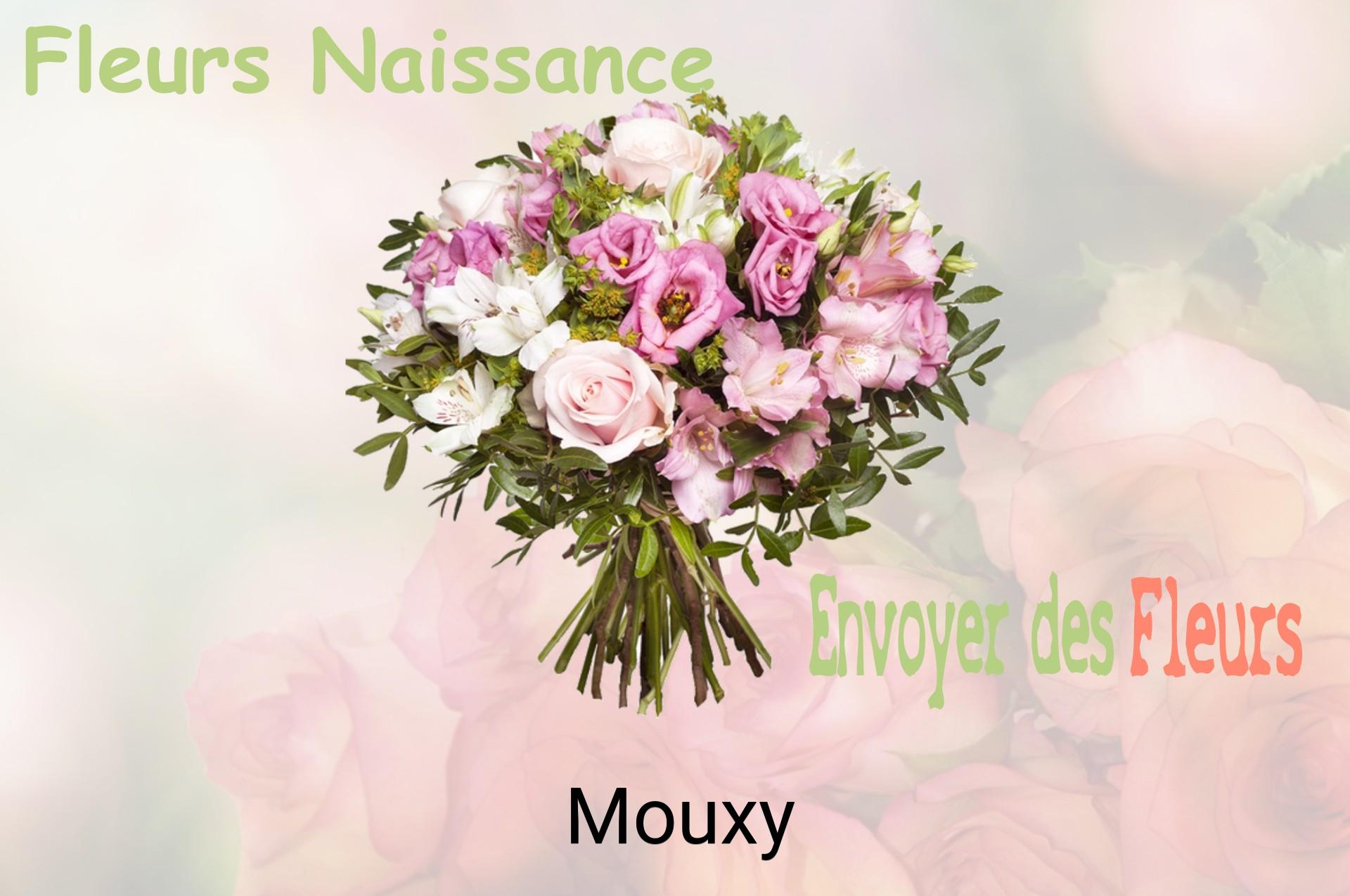 Bouquet de fleurs de naissance livré à Mouxy